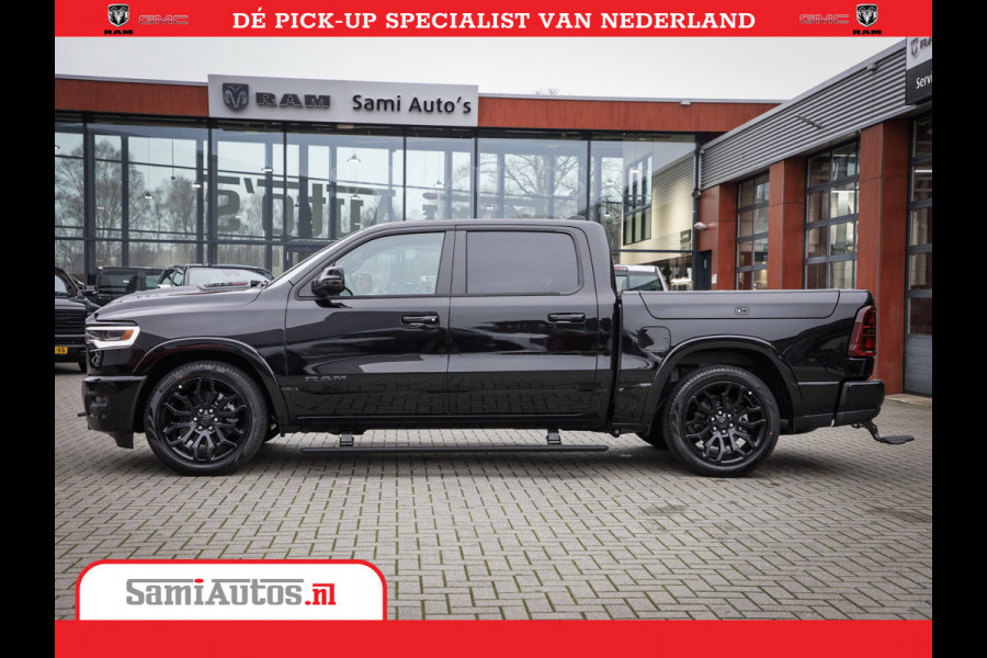 Dodge Ram 1500 Limited Night High Output 540HP 706Nm | Massage + Full Option | De Meest Luxe en Volle Pick-Up in zijn Klasse | Comfortabele Dubbele Cabine met Royale 5 Zitplaatsen | BPM vrij | Nu Leverbaar uit Voorraad | Voorraad Nr 2327 - 5407