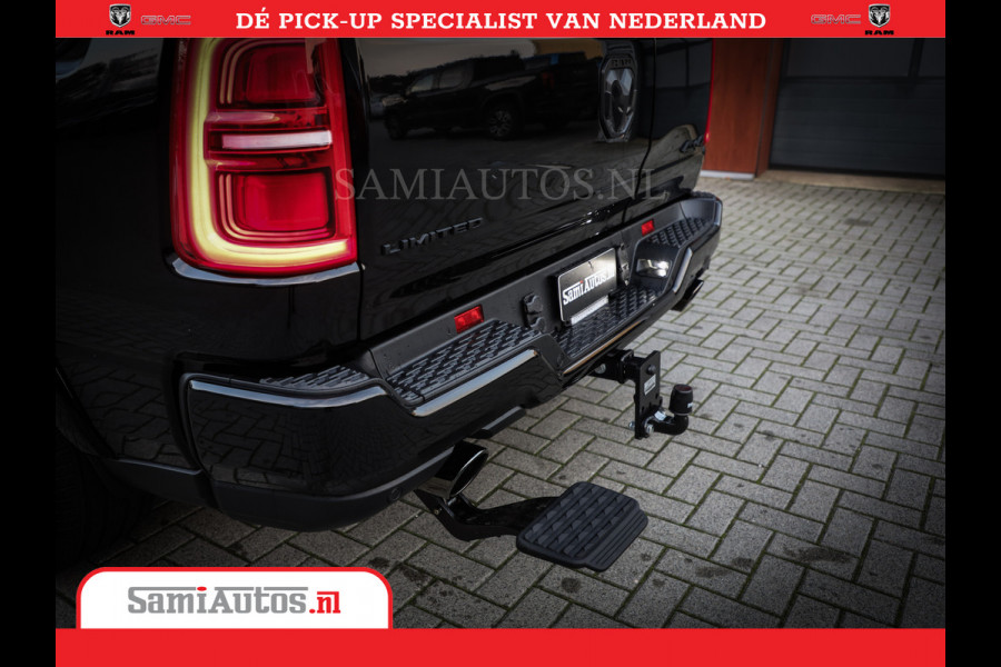 Dodge Ram 1500 Limited Night High Output 540HP 706Nm | Massage + Full Option | De Meest Luxe en Volle Pick-Up in zijn Klasse | Comfortabele Dubbele Cabine met Royale 5 Zitplaatsen | BPM vrij | Nu Leverbaar uit Voorraad | Voorraad Nr 2327 - 5407