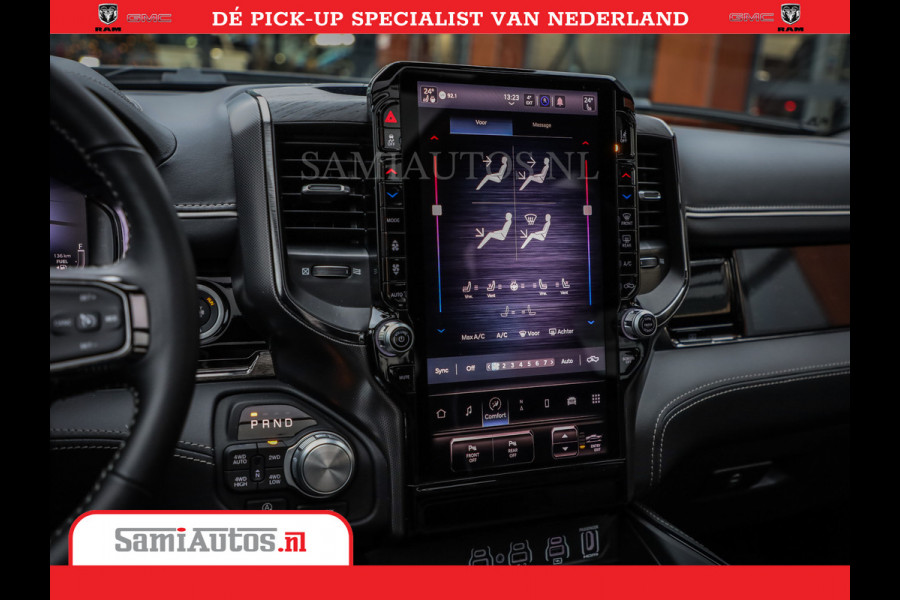 Dodge Ram 1500 Limited Night High Output 540HP 706Nm | Massage + Full Option | De Meest Luxe en Volle Pick-Up in zijn Klasse | Comfortabele Dubbele Cabine met Royale 5 Zitplaatsen | BPM vrij | Nu Leverbaar uit Voorraad | Voorraad Nr 2327 - 5407