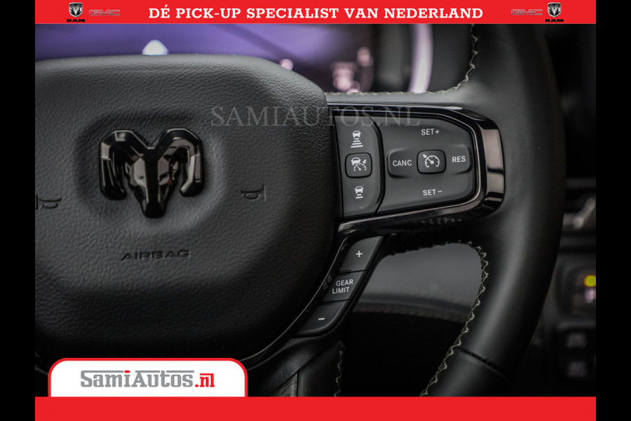 Dodge Ram 1500 Limited Night High Output 540HP 706Nm | Massage + Full Option | De Meest Luxe en Volle Pick-Up in zijn Klasse | Comfortabele Dubbele Cabine met Royale 5 Zitplaatsen | BPM vrij | Nu Leverbaar uit Voorraad | Voorraad Nr 2327 - 5407