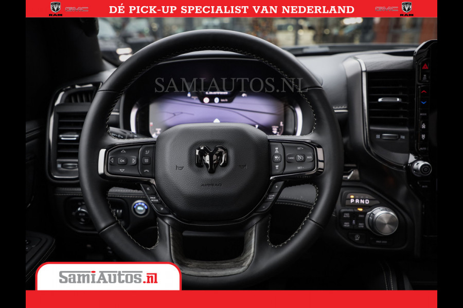 Dodge Ram 1500 Limited Night High Output 540HP 706Nm | Massage + Full Option | De Meest Luxe en Volle Pick-Up in zijn Klasse | Comfortabele Dubbele Cabine met Royale 5 Zitplaatsen | BPM vrij | Nu Leverbaar uit Voorraad | Voorraad Nr 2327 - 5407