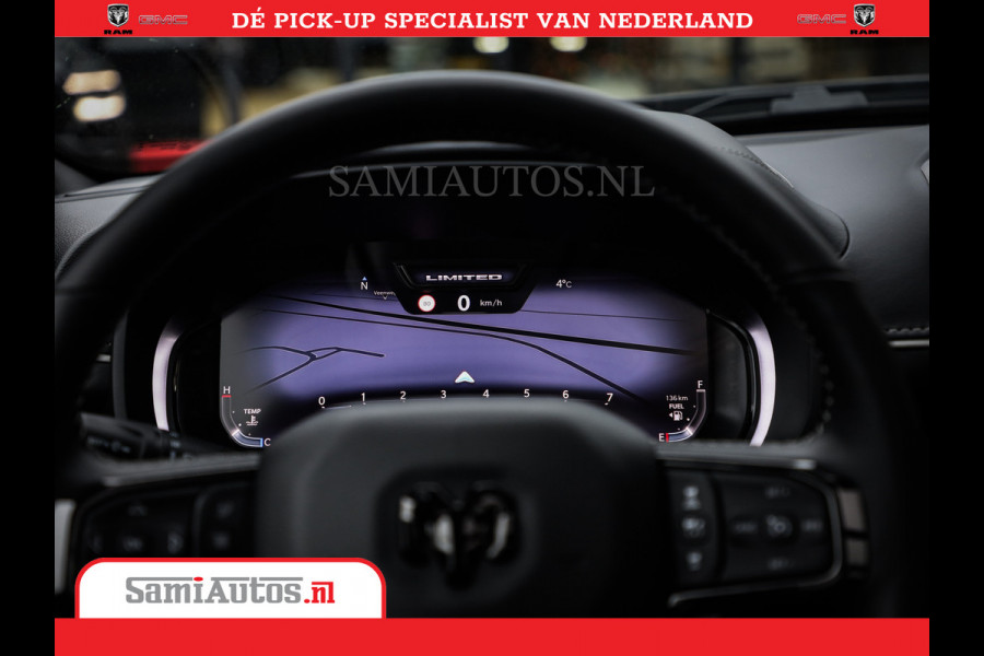Dodge Ram 1500 Limited Night High Output 540HP 706Nm | Massage + Full Option | De Meest Luxe en Volle Pick-Up in zijn Klasse | Comfortabele Dubbele Cabine met Royale 5 Zitplaatsen | BPM vrij | Nu Leverbaar uit Voorraad | Voorraad Nr 2327 - 5407