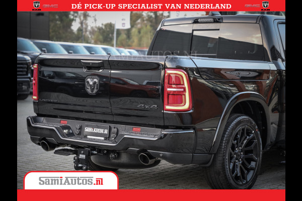 Dodge Ram 1500 Limited Night High Output 540HP 706Nm | Massage + Full Option | De Meest Luxe en Volle Pick-Up in zijn Klasse | Comfortabele Dubbele Cabine met Royale 5 Zitplaatsen | BPM vrij | Nu Leverbaar uit Voorraad | Voorraad Nr 2327 - 5407