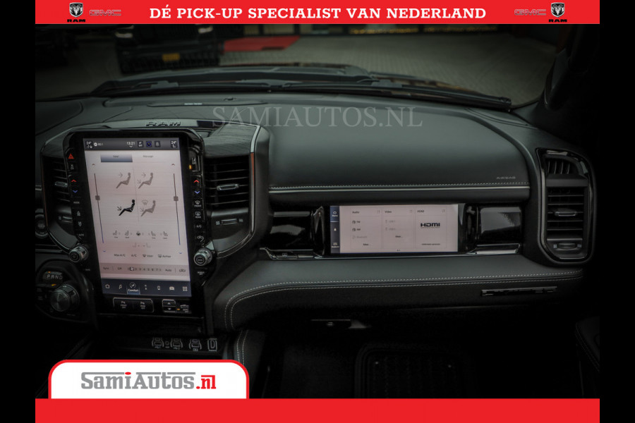 Dodge Ram 1500 Limited Night High Output 540HP 706Nm | Massage + Full Option | De Meest Luxe en Volle Pick-Up in zijn Klasse | Comfortabele Dubbele Cabine met Royale 5 Zitplaatsen | BPM vrij | Nu Leverbaar uit Voorraad | Voorraad Nr 2327 - 5407