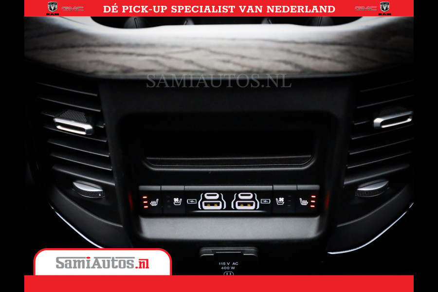 Dodge Ram 1500 Limited Night High Output 540HP 706Nm | Massage + Full Option | De Meest Luxe en Volle Pick-Up in zijn Klasse | Comfortabele Dubbele Cabine met Royale 5 Zitplaatsen | BPM vrij | Nu Leverbaar uit Voorraad | Voorraad Nr 2327 - 5407