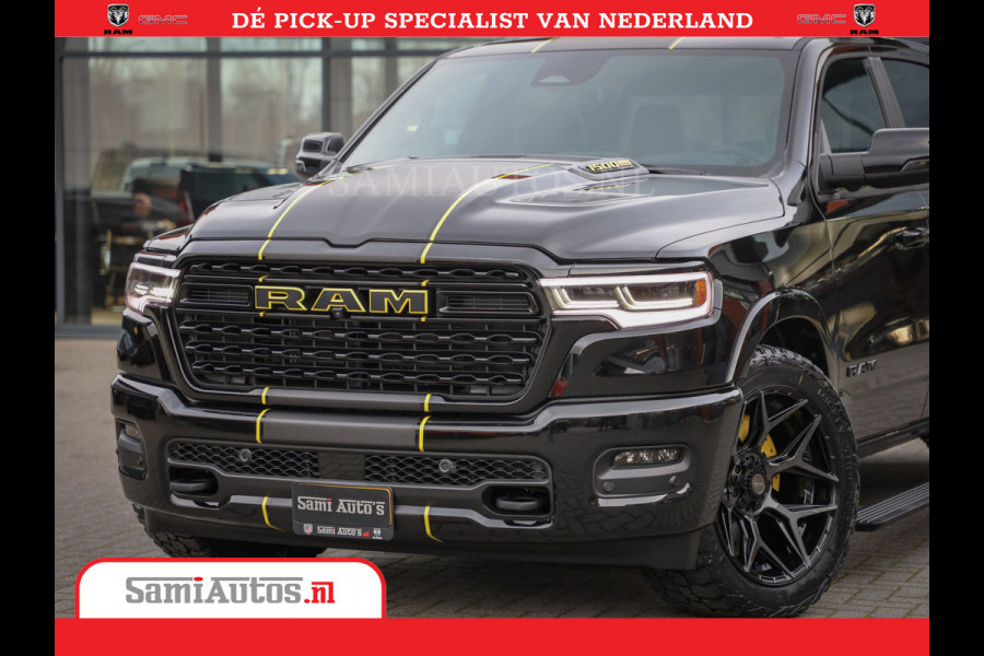 Dodge Ram 1500 Limited Night High Output 540HP 706Nm | Massage + Full Option | De Meest Luxe en Volle Pick-Up in zijn Klasse | Comfortabele Dubbele Cabine met Royale 5 Zitplaatsen | BPM vrij | Nu Leverbaar uit Voorraad | Voorraad Nr 2318 - 5415
