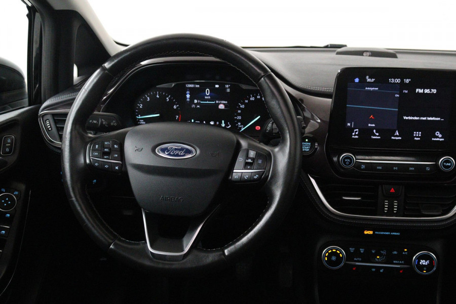 Ford Fiesta 1.0 EcoBoost Vignale (PANORAMADAK, PARKEERSENSOREN, STOELVERWARMING, LANE-ASSIST, CRUISE ADAPTIEF, NAVIGATIE, CAMERA)