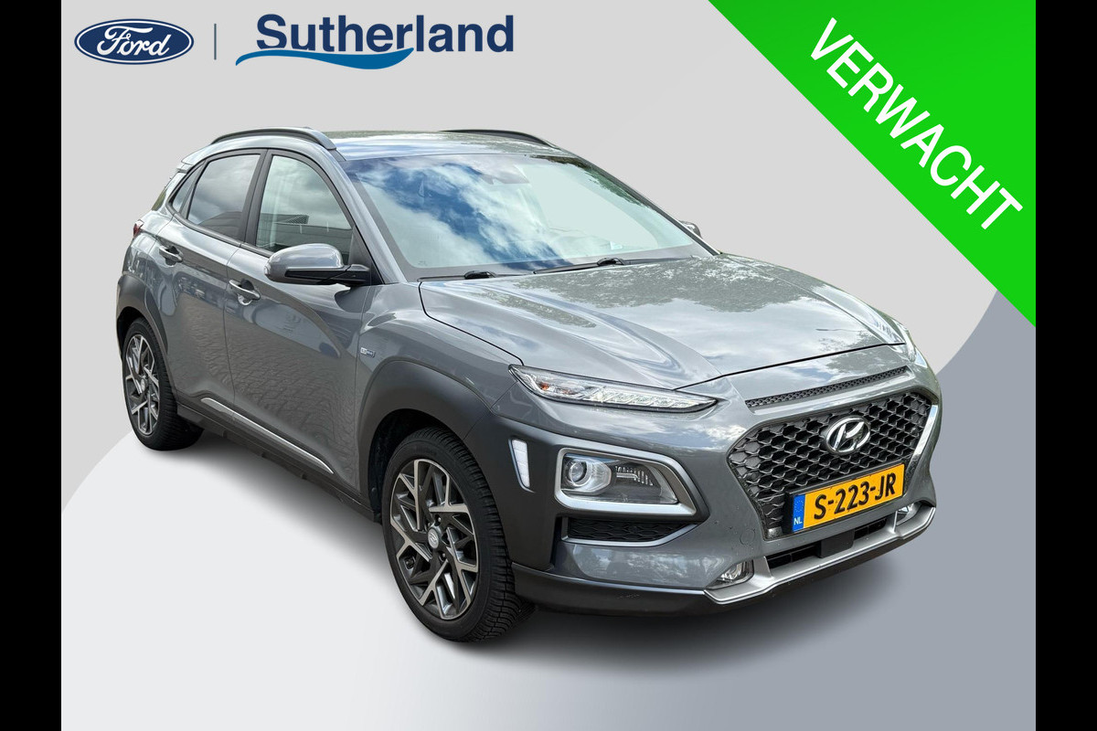 Hyundai Kona 1.6 GDI HEV Premium 104pk Trekhaak | Achteruitrijcamera | Head Up Display | Volledig Leder | Dodehoeksensoren Hyundai Kona 1.6 GDI HEV Premium 104pk Trekhaak | Achteruitrijcamera | Head Up Display | Volledig Leder | Dodehoeksensoren