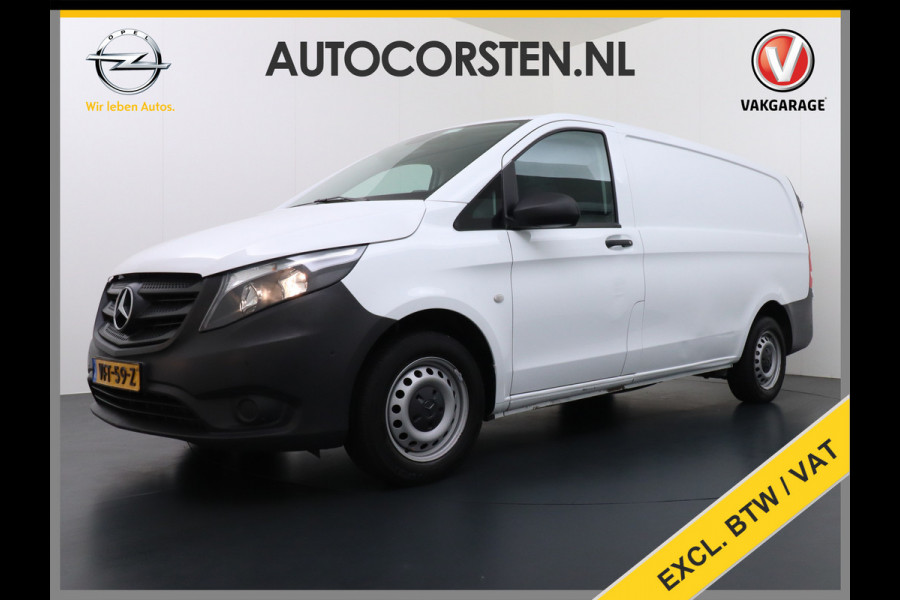 Mercedes-Benz Vito 114CDI 136PK Lang Navi Camera Trekhaak Cruise Control Pdc Regen/Lichtsensor Park-Assistent Led Bluetooth Betonplex Vloer Schuifdeur Wandbekleding EURO6