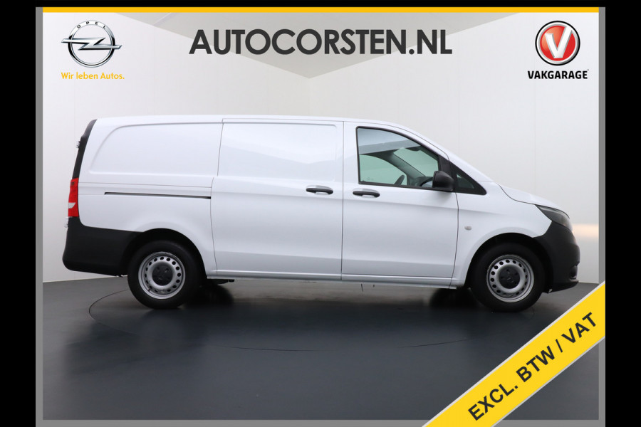 Mercedes-Benz Vito 114CDI 136PK Lang Navi Camera Trekhaak Cruise Control Pdc Regen/Lichtsensor Park-Assistent Led Bluetooth Betonplex Vloer Schuifdeur Wandbekleding EURO6