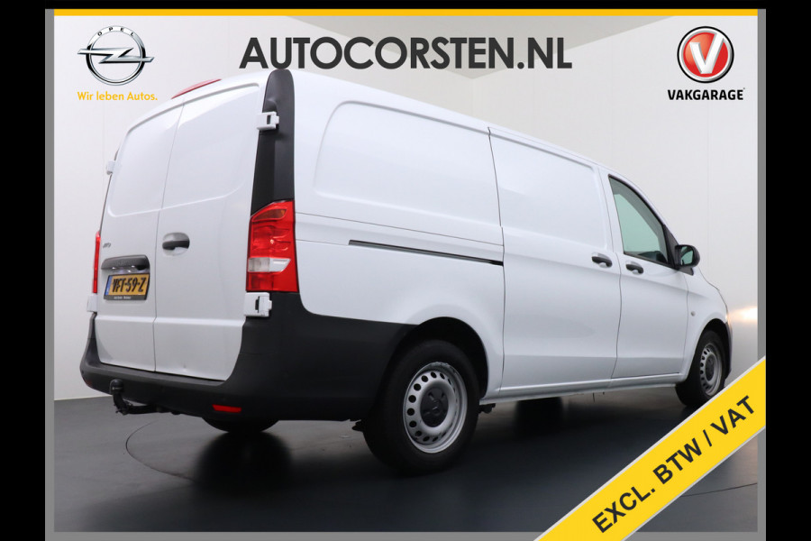 Mercedes-Benz Vito 114CDI 136PK Lang Navi Camera Trekhaak Cruise Control Pdc Regen/Lichtsensor Park-Assistent Led Bluetooth Betonplex Vloer Schuifdeur Wandbekleding EURO6