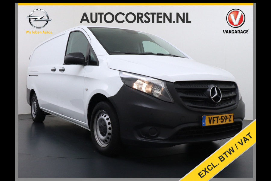 Mercedes-Benz Vito 114CDI 136PK Lang Navi Camera Trekhaak Cruise Control Pdc Regen/Lichtsensor Park-Assistent Led Bluetooth Betonplex Vloer Schuifdeur Wandbekleding EURO6
