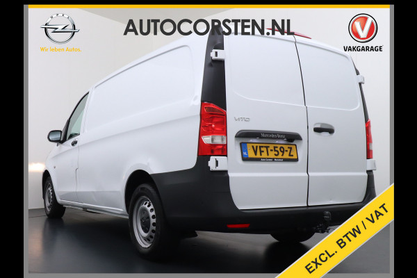 Mercedes-Benz Vito 114CDI 136PK Lang Navi Camera Trekhaak Cruise Control Pdc Regen/Lichtsensor Park-Assistent Led Bluetooth Betonplex Vloer Schuifdeur Wandbekleding EURO6
