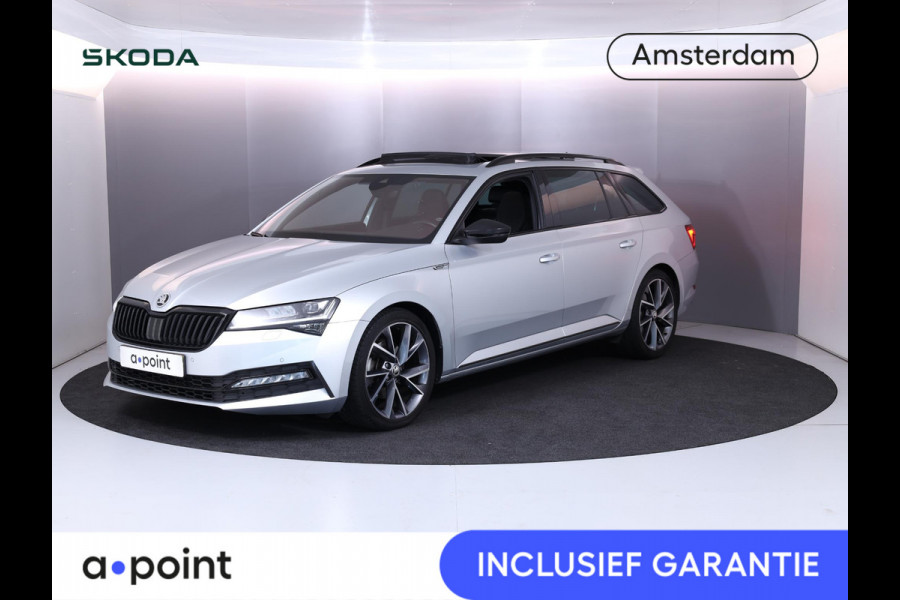 Škoda Superb Combi 1.5 TSI ACT Sportline Business 150 pk Automaat (DSG) | Navigatie | Panoramadak | Parkeersensoren | Achteruitrijcamera | Adaptieve cruise control | Stoelverwarming V+A |