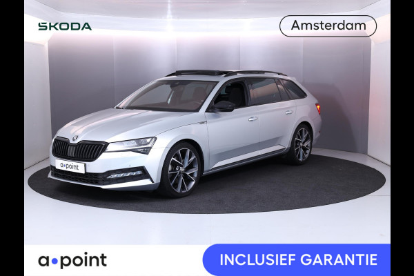 Škoda Superb Combi 1.5 TSI ACT Sportline Business 150 pk Automaat (DSG) | Navigatie | Panoramadak | Parkeersensoren | Achteruitrijcamera | Adaptieve cruise control | Stoelverwarming V+A |