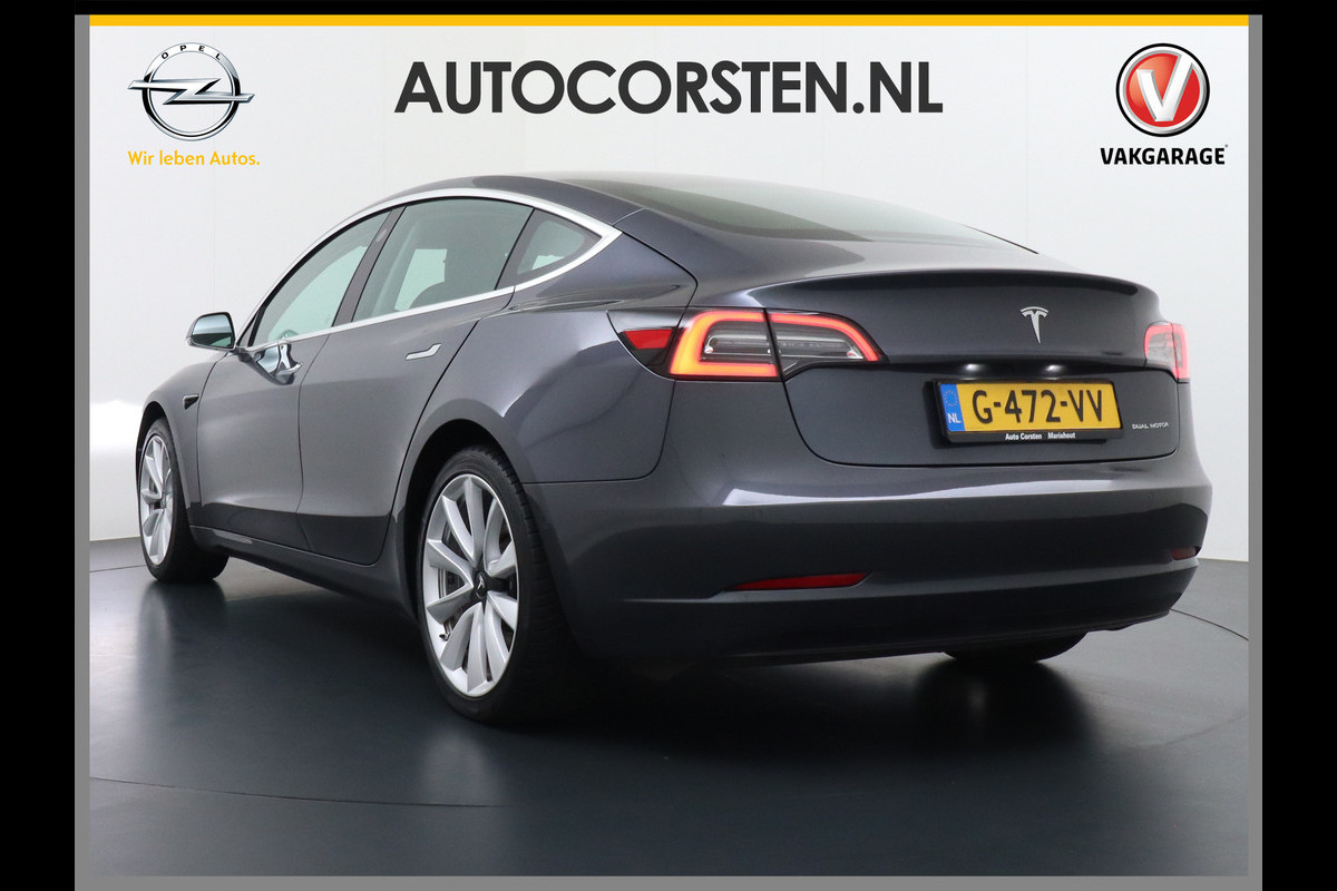 Tesla Model 3 Long Range AWD 75kWh 463PK Trekhaak 19" FSD-Computer 3 Premium Audio 4wd AutoPilot Panoramadak Camera's Leer Adaptive-Cruise-Con Keyless Stoel en achterbank verwarming Electr.Stoelen+Memory+Easy-Entry WiFi 1e Eigenaar Org. Nederlandse Auto Garantie op Accu/Motor tot 29-12-2027/192.000km Tesla Model 3 Long Range AWD 75kWh 463PK Trekhaak 19" FSD-Computer 3 Premium Audio 4wd AutoPilot Panoramadak Camera's Leer Adaptive-Cruise-Con Keyless Stoel en achterbank verwarming Electr.Stoelen+Memory+Easy-Entry WiFi 1e Eigenaar Org. Nederlandse Auto Garantie op Accu/Motor tot 29-12-2027/192.000km