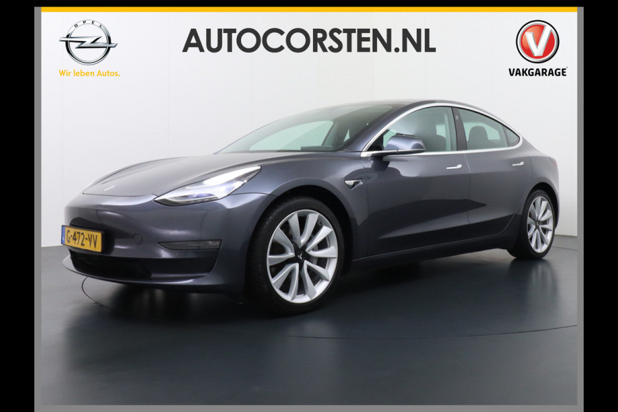 Tesla Model 3 Long Range AWD 75kWh 463PK Trekhaak 19" FSD-Computer 3 Premium Audio 4wd AutoPilot Panoramadak Camera's Leer Adaptive-Cruise-Con Keyless Stoel en achterbank verwarming Electr.Stoelen+Memory+Easy-Entry WiFi 1e Eigenaar Org. Nederlandse Auto Garantie op Accu/Motor tot 29-12-2027/192.000km