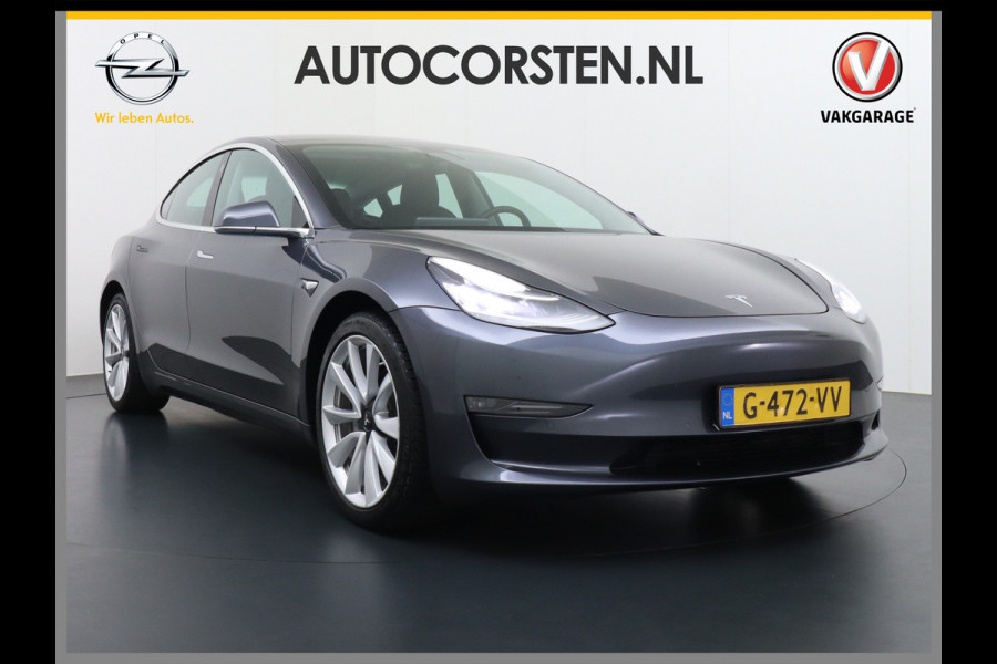 Tesla Model 3 Long Range AWD 75kWh 463PK Trekhaak 19" FSD-Computer 3 Premium Audio 4wd AutoPilot Panoramadak Camera's Leer Adaptive-Cruise-Con Keyless Stoel en achterbank verwarming Electr.Stoelen+Memory+Easy-Entry WiFi 1e Eigenaar Org. Nederlandse Auto Garantie op Accu/Motor tot 29-12-2027/192.000km