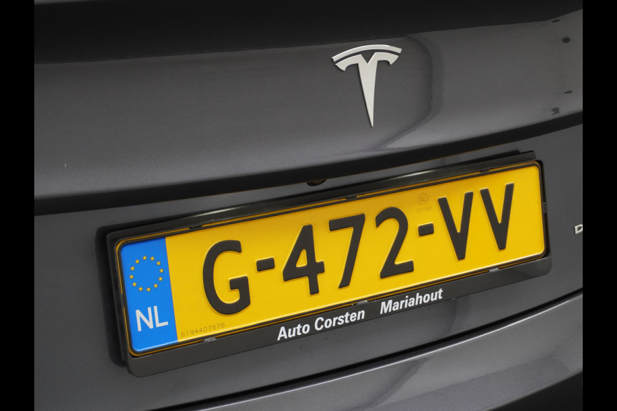 Tesla Model 3 Long Range AWD 75kWh 463PK Trekhaak 19" FSD-Computer 3 Premium Audio 4wd AutoPilot Panoramadak Camera's Leer Adaptive-Cruise-Con Keyless Stoel en achterbank verwarming Electr.Stoelen+Memory+Easy-Entry WiFi 1e Eigenaar Org. Nederlandse Auto Garantie op Accu/Motor tot 29-12-2027/192.000km