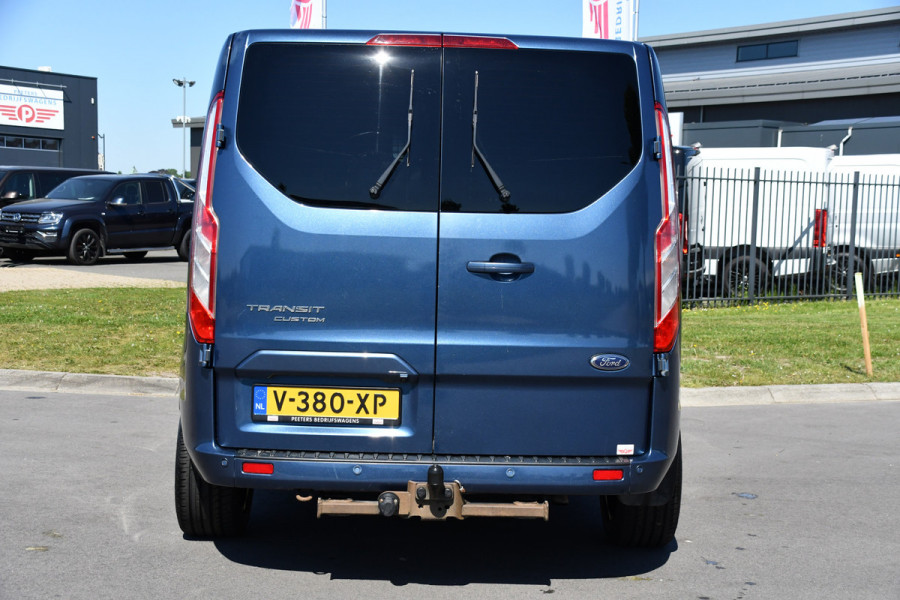 Ford Transit Custom 300 2.0 TDCI L2H1 Limited DC Camera, Cruise, Carplay, 170PK, Trekhaak, Stoelverwarming, Automaat, 2 x Schuifdeur, Uniek!
