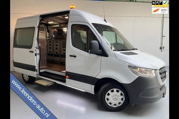 Mercedes-Benz Sprinter SERVICEWAGEN 314 AUTOMAAT 2.2 CDI 140PK L2H2 EURO6 ECC M-BUX INRICHTING TREKHAAK TREEPLANK RIJKLAARPRIJS