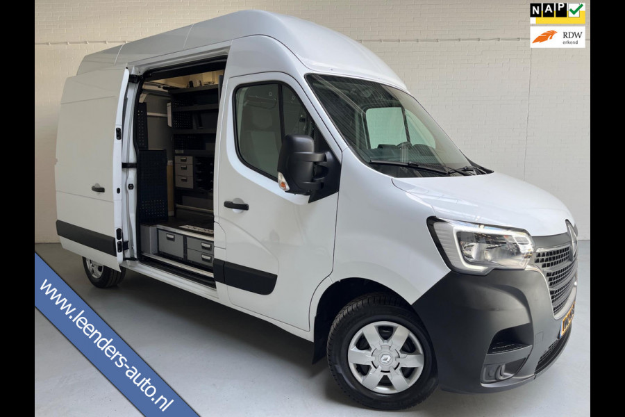 Renault Master Nieuw Model Servicewagen T35 2.3 dCi 135 L2H3 Extra hoog 2xSchuifdeur Modul kasten Omvormer Trekhaak RIJKLAARPRIJS!