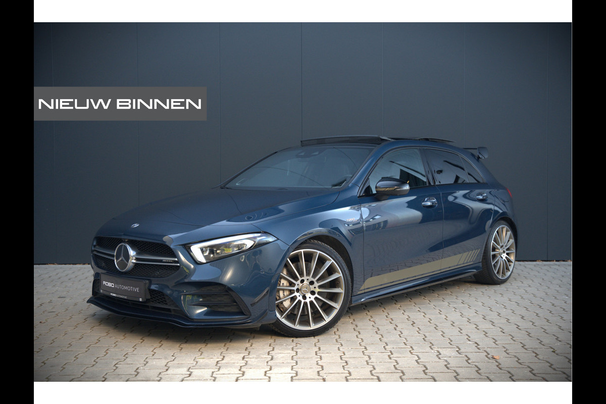 Mercedes-Benz A-Klasse AMG 35 4MATIC Edition 1 | Panoramadak | Burmester | AMG Performance Recaro stoelen | Stoelverwarming | Keyless | Aero pack | Adaptive Cruise Control | Ambiance verlichting | 360 Camera | Mercedes-Benz A-Klasse AMG 35 4MATIC Edition 1 | Panoramadak | Burmester | AMG Performance Recaro stoelen | Stoelverwarming | Keyless | Aero pack | Adaptive Cruise Control | Ambiance verlichting | 360 Camera |