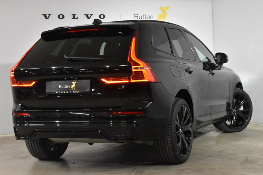 Volvo XC60 T6 350PK AWD Plus Black Edition / Adaptieve cruise control / Harman Kardon / BLIS / Panoramadak / Apple carplay / Parkeersensoren met 360 camera / Elektrische achterklep / Elektrische stoelen met geheugen / Stoel en stuurwielverwarming / 21” velgen / Trekhaak /