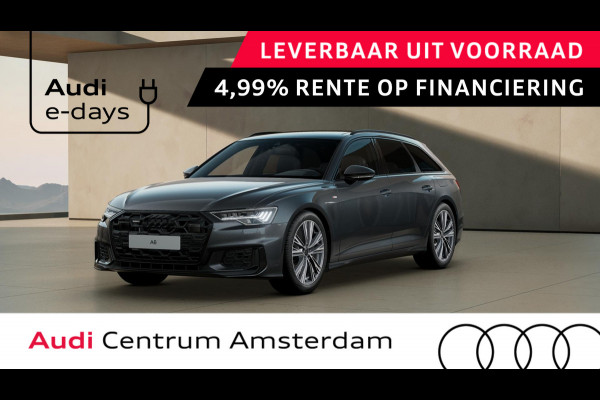 Audi A6 Avant 50 TFSI e quattro S edition Competition adaptive cruise control, panoramadak, B&O soundsysteem, optiek pakket zwart Plus, stoelverwarming voorin