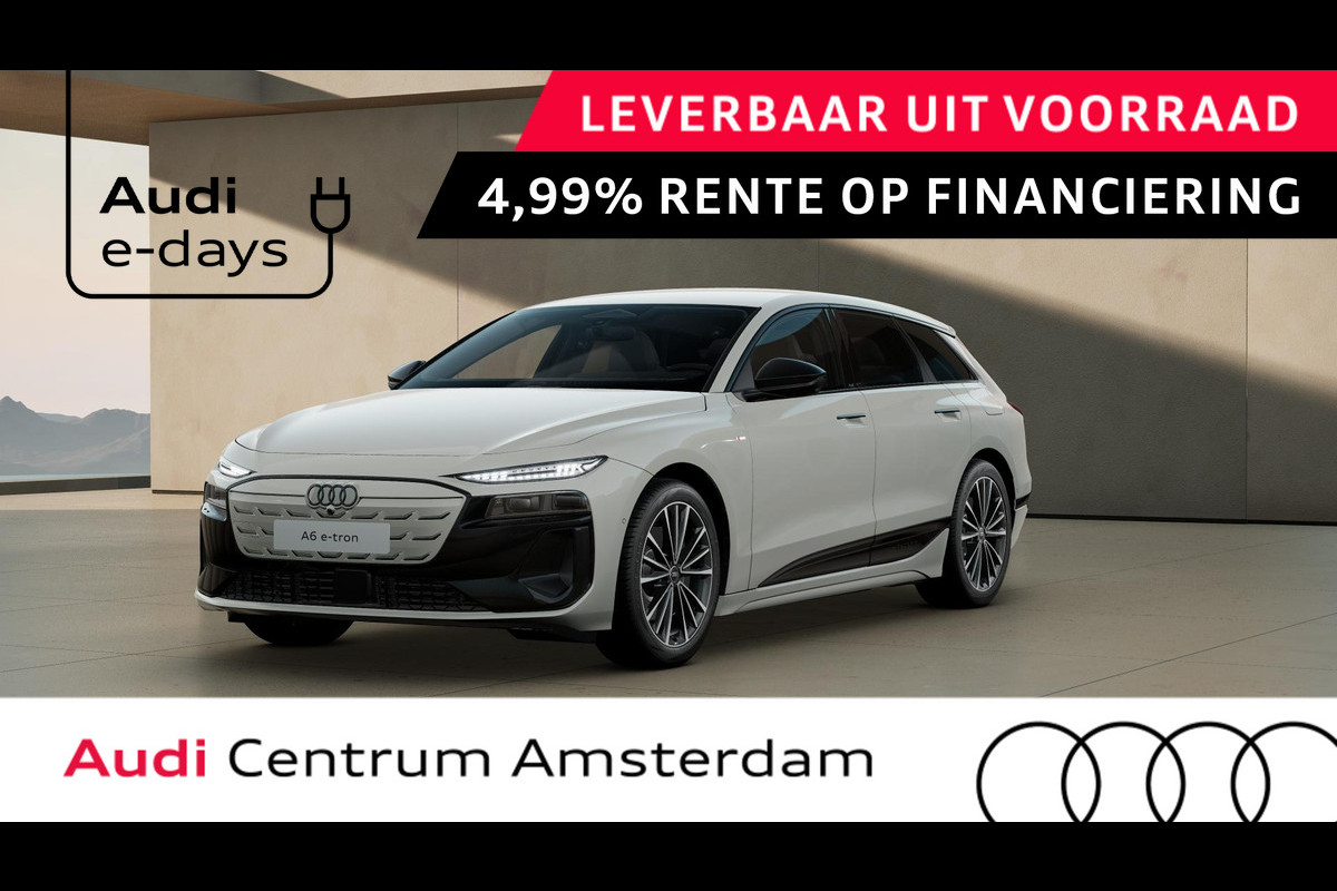 Audi A6 Avant e-tron Advanced edition performance 100 kWh adaptive cruise control, omgevingscamera's, keyless entry, winterpakket, optiek zwart glanzend, leder interieur Audi A6 Avant e-tron Advanced edition performance 100 kWh adaptive cruise control, omgevingscamera's, keyless entry, winterpakket, optiek zwart glanzend, leder interieur