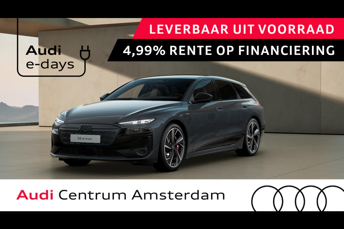 Audi A6 Avant e-tron S6 100 kWh panoramaglas dak, navigatiepakket, privacy glass, winterpakket Audi A6 Avant e-tron S6 100 kWh panoramaglas dak, navigatiepakket, privacy glass, winterpakket