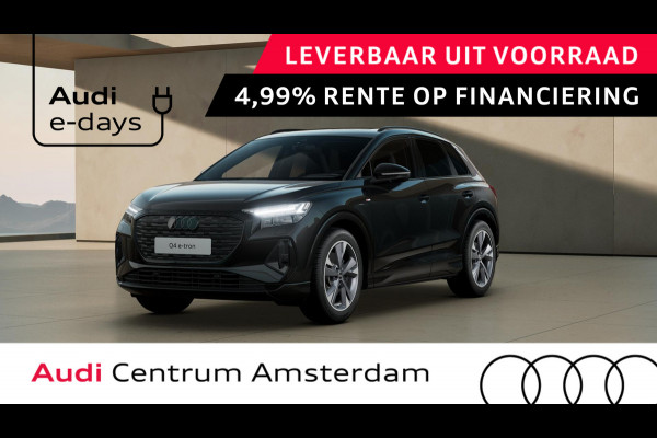 Audi Q4 e-tron 45 quattro S Edition 82 kWh panoramadak, achteruitrijcamera, SONOS soundsysteem, optiekpakket zwart plus, privacy glass, comfortpakket