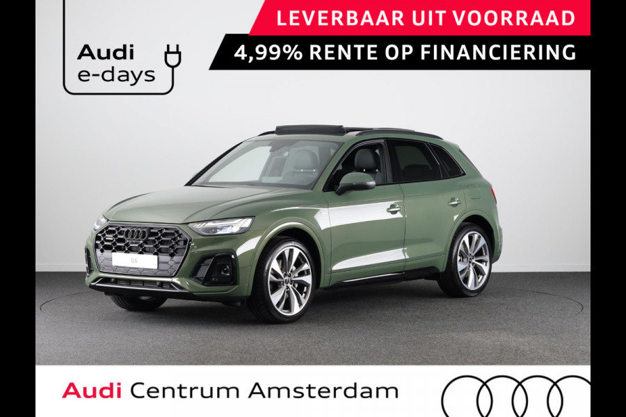 Audi Q5 S edition Competition 50 TFSI e 220 kW / 299 PK SU panoramadak, adaptive airsuspension, comfortsleutel, optiekpakket zwart plus, assistentiepakket parking