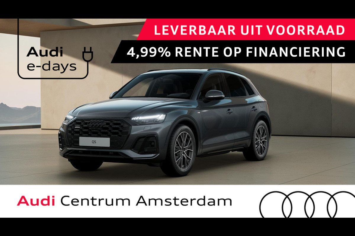 Audi Q5 S edition Competition 50 TFSI e 220 kW / 299 PK SU panoramadak, assistentie pakket parking, leder/alcantara interieur Audi Q5 S edition Competition 50 TFSI e 220 kW / 299 PK SU panoramadak, assistentie pakket parking, leder/alcantara interieur