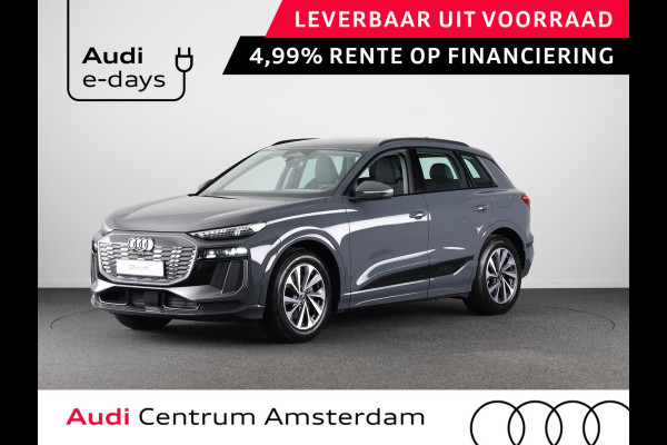 Audi Q6 Advanced edition e-tron perf 225kW/306pk 100Kwh Ha Tech Plus pakket, sportstoelen met leder, bumpers in kleur carrosserie, omgevingscamera's