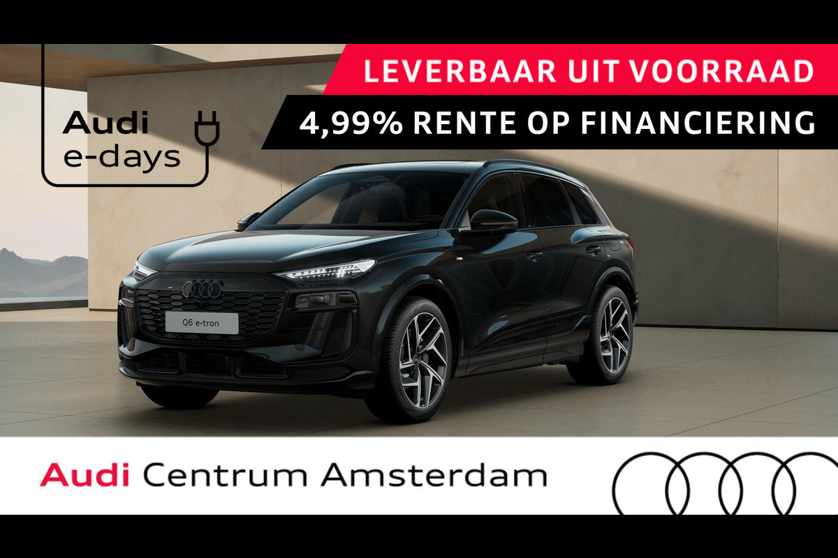 Audi Q6 Launch edition e-tron perf 100Kwh 225 kW / 306 PK S-edition, panoramadak, head-up display, B&O soundsyseem, adaptive cruise control, optiek zwart plus, s-sportstoelen Audi Q6 Launch edition e-tron perf 100Kwh 225 kW / 306 PK S-edition, panoramadak, head-up display, B&O soundsyseem, adaptive cruise control, optiek zwart plus, s-sportstoelen
