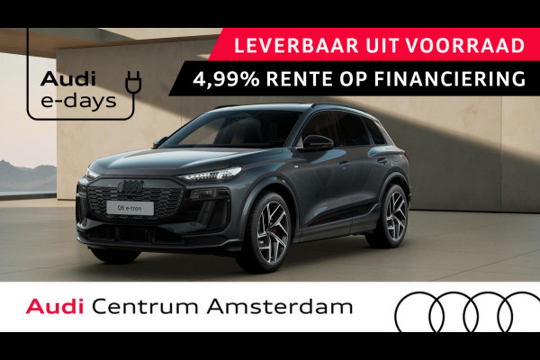 Audi Q6 e-tron S edition performance 100 kWh trekhaak, adaptive cruise control, panoramadak, adaptive air suspension, privacy glass