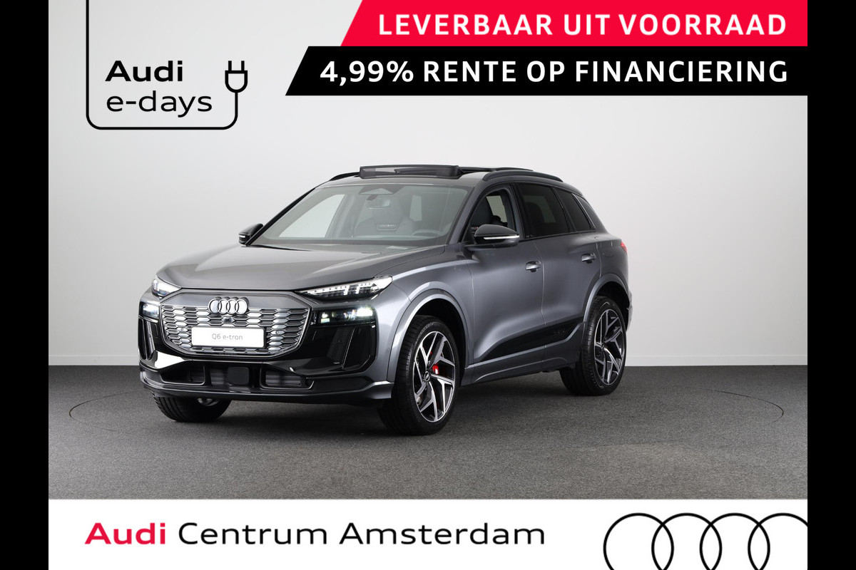 Audi Q6 SQ6 e-tron SQ6 100 kWh Head Up Display, panoramadak, trekhaak, adaptive air suspension, camera's rondom, adapative cruise control Audi Q6 SQ6 e-tron SQ6 100 kWh Head Up Display, panoramadak, trekhaak, adaptive air suspension, camera's rondom, adapative cruise control