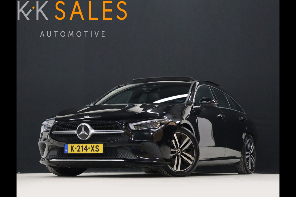 Mercedes-Benz CLA-Klasse Shooting Brake 200 Business Solution Luxury [CARPLAY, CRUISE CONTROL,SCHUIFKANTELDAK,  SFEERVERLICHTING, DIGITAL DASH, TREKHAAK, MEMORY SEATS, STOELVERWARMING, CAMERA + PDC, MERCEDES-BENZ KOPLAMPEN, VOL LEDER, NAVIGATIE, NIEUWSTAAT]