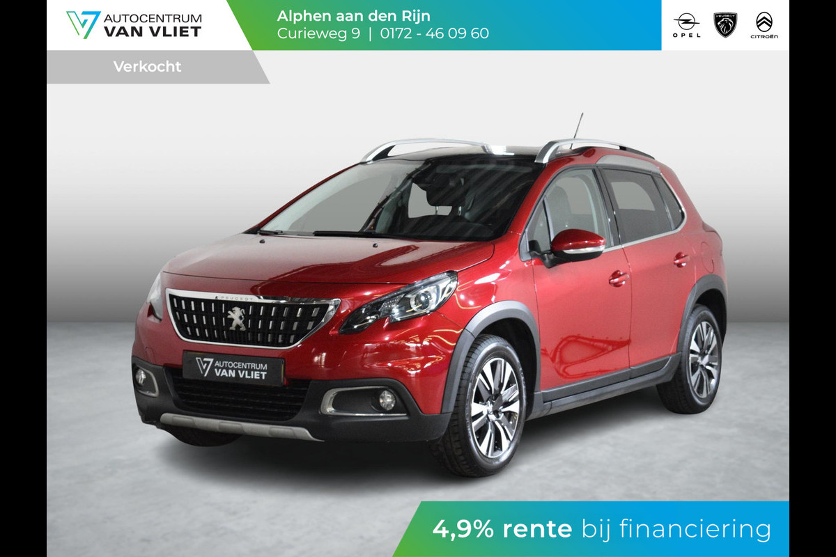 Peugeot 2008 1.2 PureTech Allure AUTOMAAT | PANORAMADAK | TREKHAAK | ACHTERUITRIJCAMERA MET SENSOREN | E.C.C. | 97.433km Peugeot 2008 1.2 PureTech Allure AUTOMAAT | PANORAMADAK | TREKHAAK | ACHTERUITRIJCAMERA MET SENSOREN | E.C.C. | 97.433km