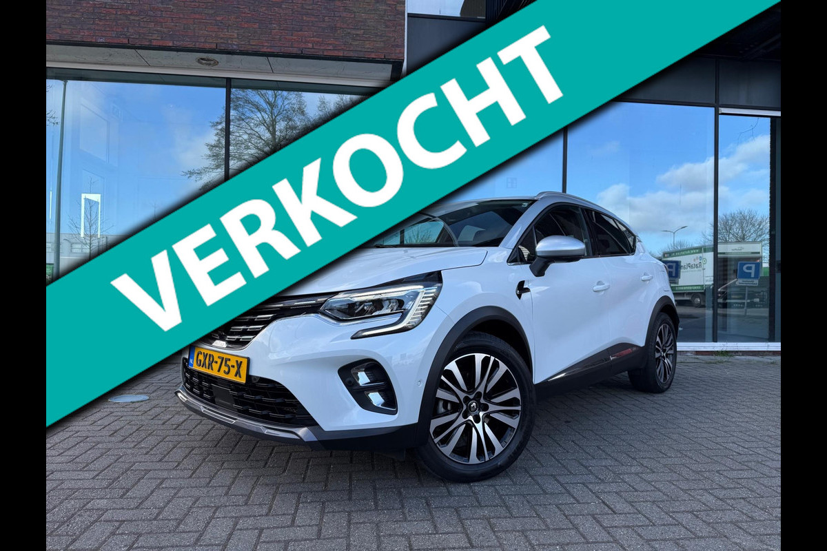 Renault Captur 1.6 E-Tech Plug-in Hybrid 160 Initiale Paris - Navi Groot - Leder - Trekhaak electrisch Renault Captur 1.6 E-Tech Plug-in Hybrid 160 Initiale Paris - Navi Groot - Leder - Trekhaak electrisch