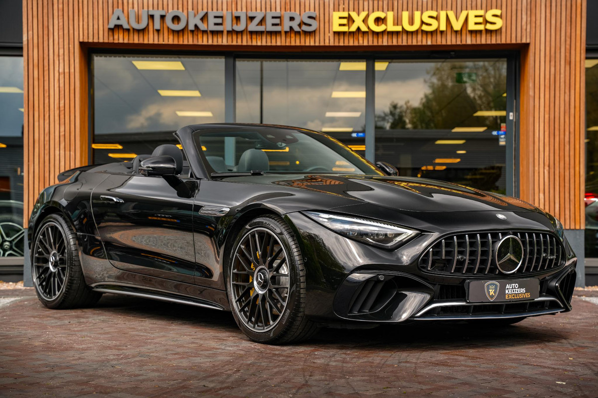 Mercedes-Benz SL-Klasse Roadster AMG 63 4MATIC+ Burmester Leer Spoiler Keyless 360 Camera 21''LM Mercedes-Benz SL-Klasse Roadster AMG 63 4MATIC+ Burmester Leer Spoiler Keyless 360 Camera 21''LM