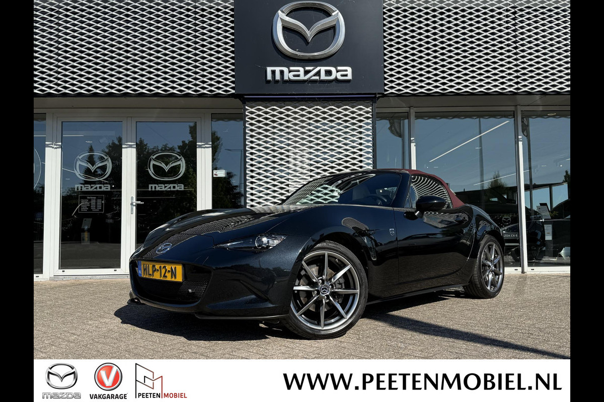 Mazda MX-5 2.0 SkyActiv-G 184 Sakura | WIT LEDER | RODE SOFTTOP | DEALERONDERHOUDEN | Mazda MX-5 2.0 SkyActiv-G 184 Sakura | WIT LEDER | RODE SOFTTOP | DEALERONDERHOUDEN |