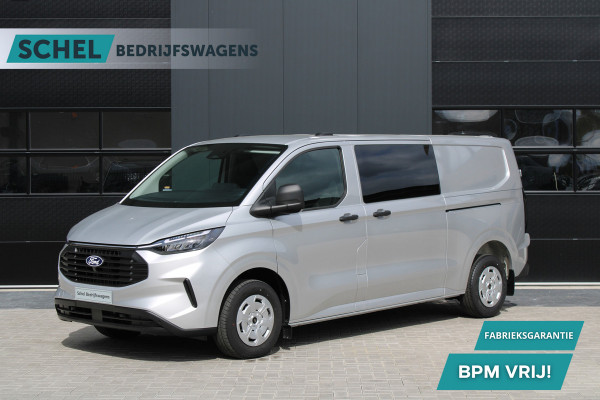 Ford Transit Custom 320 2.0 TDCI L2H1 Trend DC 150 pk - LED Koplampen - 5 Zits - 2x Schuifdeur - Stoelverwarming - Privacyglass