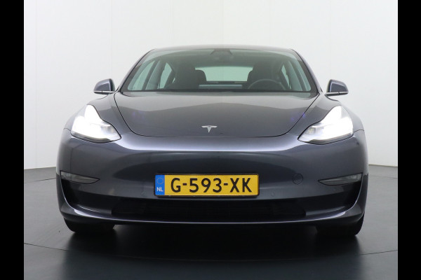 Tesla Model 3 Performance AWD 513pk 0-100 in 3,4 sec! Lmv-20" FSD-Comp.3 AutoPilot Carbon-Spoiler Premium-HiFi Pano.dak Camera Leer Adaptive-C Camera Navi LED ACC DAB Voorverwarmen interieur en Keyless via App One-Pedal-Drive Rode Remklauwen Origineel Nederlandse auto! Nieuwprijs €65.680 Garantie op Accu/Motor tot 21-12-2027 max 192.000km