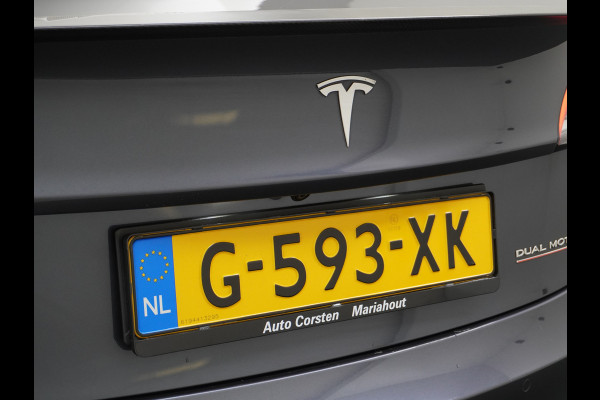 Tesla Model 3 Performance AWD 513pk 0-100 in 3,4 sec! Lmv-20" FSD-Comp.3 AutoPilot Carbon-Spoiler Premium-HiFi Pano.dak Camera Leer Adaptive-C Camera Navi LED ACC DAB Voorverwarmen interieur en Keyless via App One-Pedal-Drive Rode Remklauwen Origineel Nederlandse auto! Nieuwprijs €65.680 Garantie op Accu/Motor tot 21-12-2027 max 192.000km
