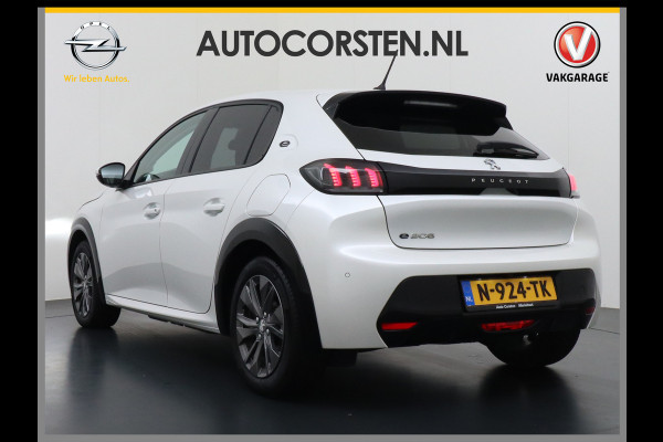 Peugeot e-208 EV Allure Pack 50kWh Apple Carplay Android Auto Camera Navi Stoelverwarming DAB+ Keyless Regen/Lichtsensor Lmv 16" Led Bluetooth Rijstrooksensor met correctie Verkeersbord detectie Fase 3 Laden  19 euro belasting per 3 maanden nieuwprijs € 33.500 euro