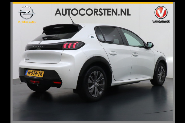 Peugeot e-208 EV Allure Pack 50kWh Apple Carplay Android Auto Camera Navi Stoelverwarming DAB+ Keyless Regen/Lichtsensor Lmv 16" Led Bluetooth Rijstrooksensor met correctie Verkeersbord detectie Fase 3 Laden  19 euro belasting per 3 maanden nieuwprijs € 33.500 euro