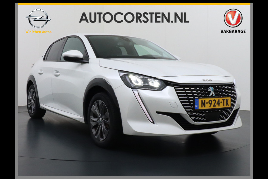 Peugeot e-208 EV Allure Pack 50kWh Apple Carplay Android Auto Camera Navi Stoelverwarming DAB+ Keyless Regen/Lichtsensor Lmv 16" Led Bluetooth Rijstrooksensor met correctie Verkeersbord detectie Fase 3 Laden  19 euro belasting per 3 maanden nieuwprijs € 33.500 euro