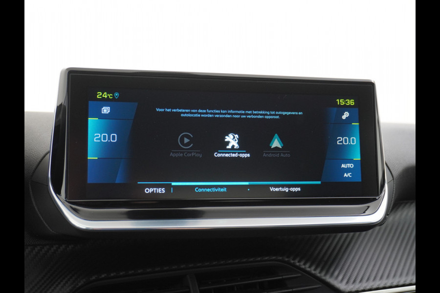 Peugeot e-208 EV Allure Pack 50kWh Apple Carplay Android Auto Camera Navi Stoelverwarming DAB+ Keyless Regen/Lichtsensor Lmv 16" Led Bluetooth Rijstrooksensor met correctie Verkeersbord detectie Fase 3 Laden  19 euro belasting per 3 maanden nieuwprijs € 33.500 euro